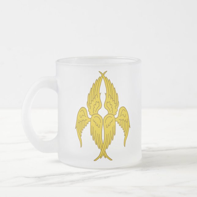 Taza De Cristal Esmerilado Ángulos SCA (Izquierda)