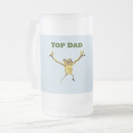 Taza De Cristal Esmerilado Animal gracioso de Top Dad