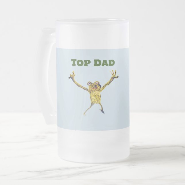 Taza De Cristal Esmerilado Animal gracioso de Top Dad (Anverso izquierdo)