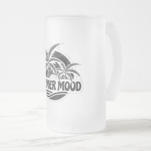 Taza De Cristal Esmerilado Ánimo de verano