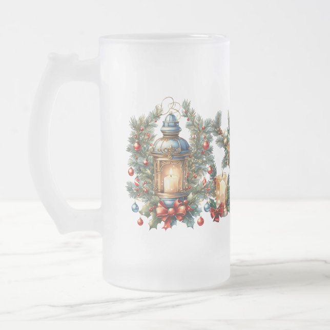 Taza De Cristal Esmerilado Año Nuevo (Izquierda)
