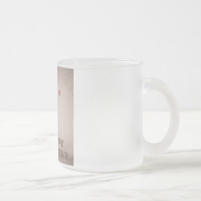 Taza De Cristal Esmerilado Año nuevo de bienvenida 2025 (Derecha)