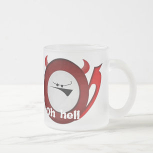 Taza De Cristal Esmerilado Antes y después de café