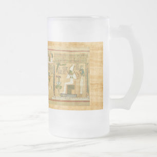 Taza De Cristal Esmerilado Antiguo Egipto