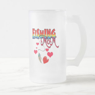 Taza De Cristal Esmerilado Aparato De Pesca De Mamá