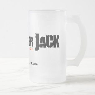 Taza De Cristal Esmerilado "Apenas drinkware del logotipo de la roca pura"