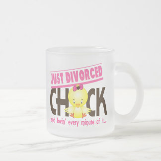 Taza De Cristal Esmerilado Apenas polluelo divorciado