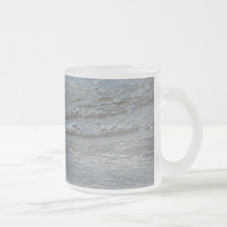Taza De Cristal Esmerilado Aplausos de agua en la fotografía abstracta de la 