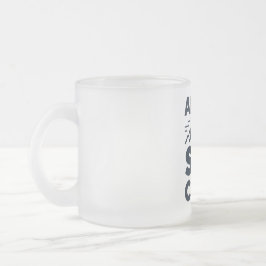 Taza De Cristal Esmerilado Apres Ski Club Mountain Logo - Custom Mens Winter 