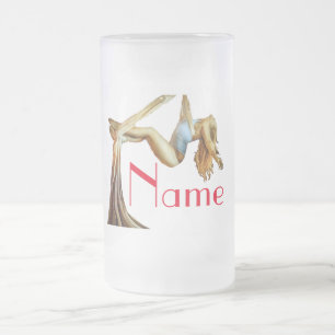 Taza De Cristal Esmerilado Aptitud aérea para el yoga Thunder_Cove