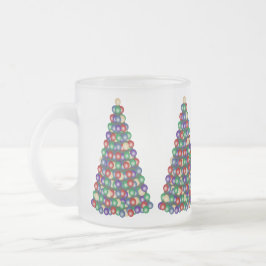 Taza De Cristal Esmerilado Árbol de navidad, oh árbol de navidad