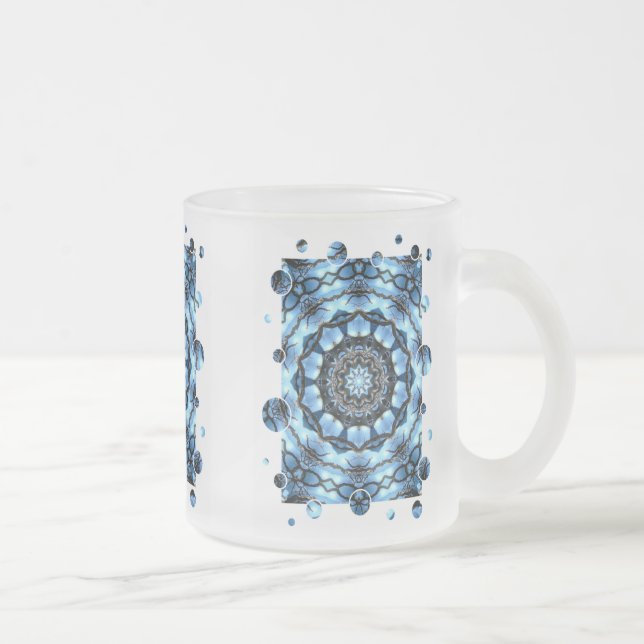 TAZA DE CRISTAL ESMERILADO ÁRBOLES (Derecha)