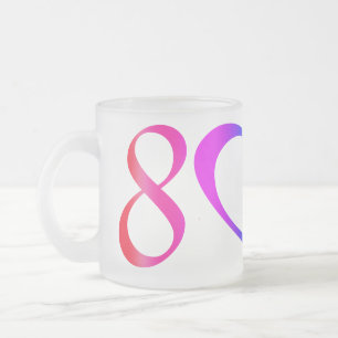 Taza De Cristal Esmerilado Arcoiris del Orgullo Gay
