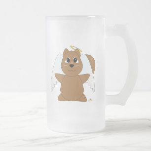 Taza De Cristal Esmerilado Ardilla enredadera de Angel Brown