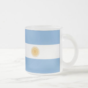 Taza De Cristal Esmerilado Argentina