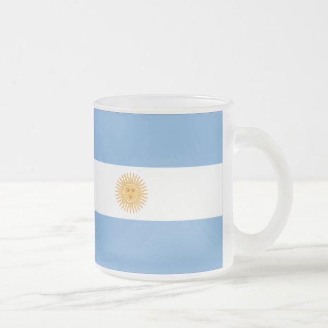 Taza De Cristal Esmerilado Argentina (Derecha)