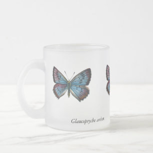 Taza De Cristal Esmerilado Arion Glaucopsyche - La mariposa azul grande
