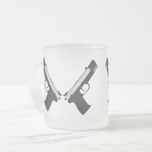 Taza De Cristal Esmerilado Armas (Anverso izquierdo)