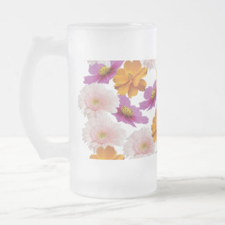 Taza De Cristal Esmerilado Armonía floral