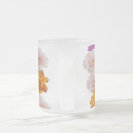 Taza De Cristal Esmerilado Armonía floral