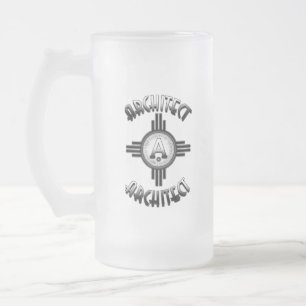 Taza De Cristal Esmerilado Arquitecto Retro - Arquitectos Merch
