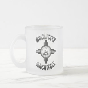 Taza De Cristal Esmerilado Arquitecto Retro - Arquitectos Merch