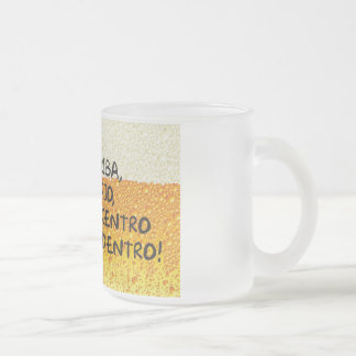 Taza De Cristal Esmerilado Arriba abajo al centro y adentro!