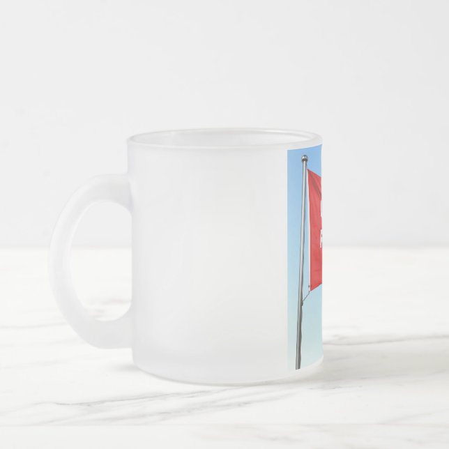 Taza De Cristal Esmerilado Arriba, la rana de los rebeldes (Izquierda)