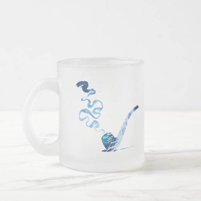 Taza De Cristal Esmerilado Arte de fumar en pipa 2 (Izquierda)