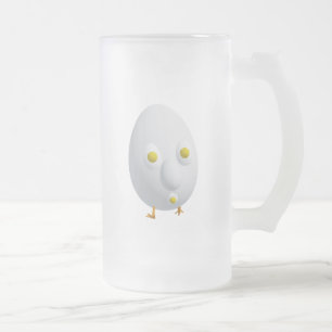Taza De Cristal Esmerilado Arte de huevo RG RA
