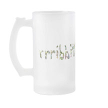 Arte de rana con vidrio manchado de arcoiris