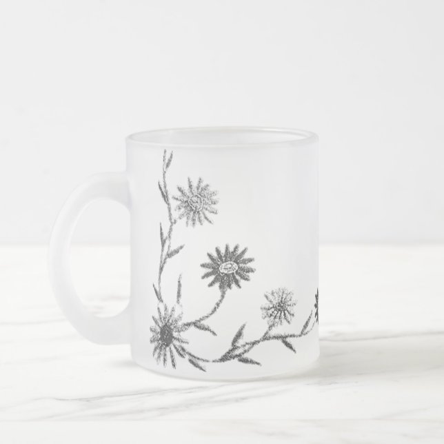TAZA DE CRISTAL ESMERILADO ARTE Y DISEÑO DE BOMBA (Izquierda)