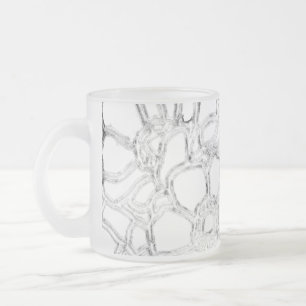 TAZA DE CRISTAL ESMERILADO ARTE Y DISEÑO MUG
