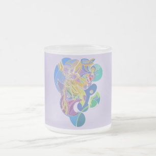 Taza De Cristal Esmerilado Artes ingeniosas
