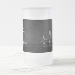 Taza De Cristal Esmerilado Arthur Ravenel Night Pano Grayscale Frosted Mug