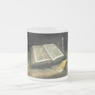 Taza De Cristal Esmerilado Artista del arte de la pintura del vintage de Van