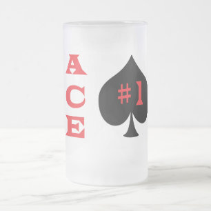 Taza De Cristal Esmerilado As de espadas