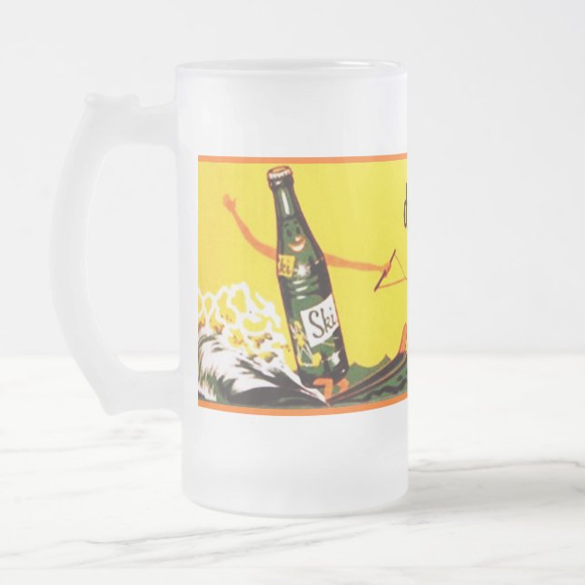 Taza De Cristal Esmerilado Asalte la nostalgia retra del TN de la soda del (Izquierda)