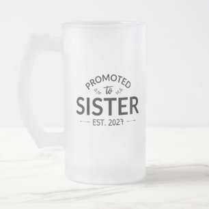 Taza De Cristal Esmerilado Ascendida a Hermana Est 2027 Hermana Mayor II
