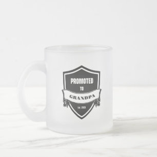 Taza De Cristal Esmerilado Ascendido a abuelo