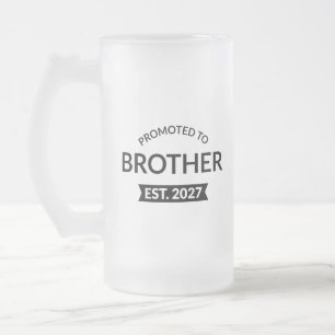 Taza De Cristal Esmerilado Ascendido a Hermano Est 2027 Big Brother II