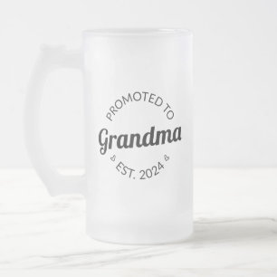Taza De Cristal Esmerilado Ascendido A La Abuela Este. I 2024