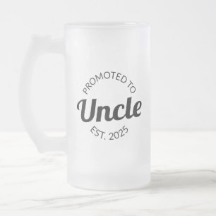 Taza De Cristal Esmerilado Ascendido a Tío Est. 2025 I