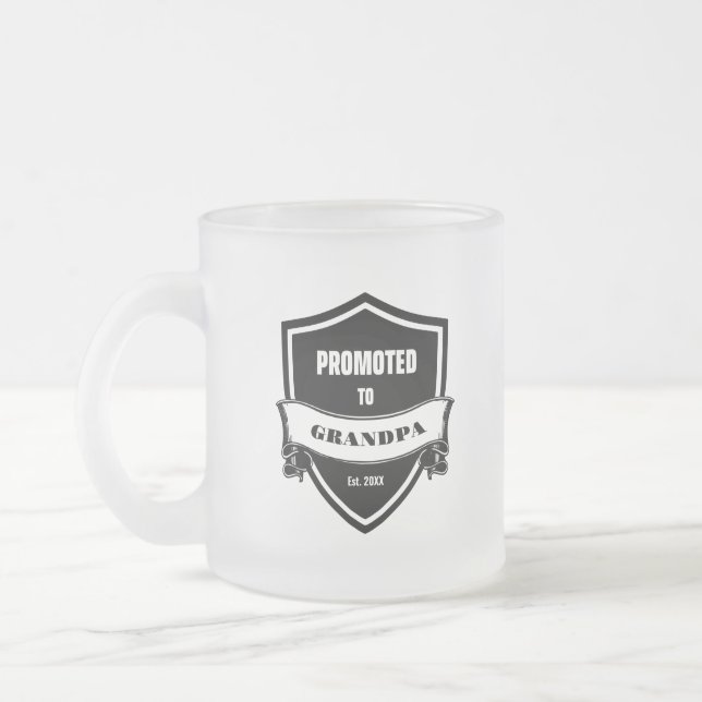 Taza De Cristal Esmerilado Ascendido al abuelo (Izquierda)