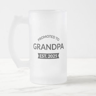 Taza De Cristal Esmerilado Ascendido Al Abuelo Este. II 2025