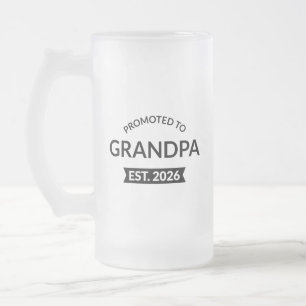 Taza De Cristal Esmerilado Ascendido Al Abuelo Este. II 2026