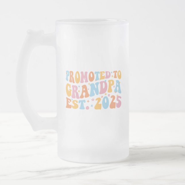 Taza De Cristal Esmerilado Ascendido Al Abuelo Este. III 2025 (Izquierda)