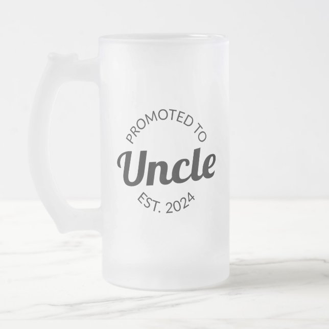Taza De Cristal Esmerilado Ascendido Al Tío Est. I 2024 (Izquierda)