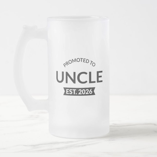 Taza De Cristal Esmerilado Ascendido Al Tío Est. II 2026 (Izquierda)
