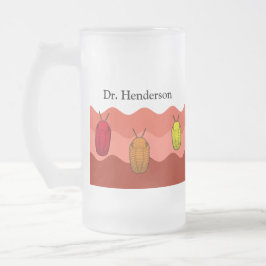 Taza De Cristal Esmerilado Ascenso de los Trilobitas- Animal Prehistórico